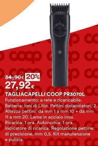 TAGLIACAPELLI COOP PR3070L
