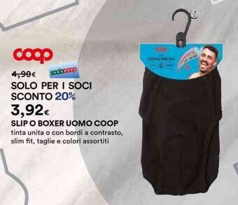 Ipercoop SLIP O BOXER UOMO COOP offerta