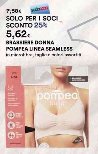 Ipercoop BRASSIERE DONNA POMPEA LINEA SEAMLESS offerta