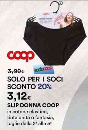 Ipercoop SLIP DONNA COOP offerta