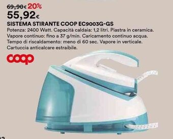 Ipercoop SISTEMA STIRANTE COOP EC9003G-GS offerta