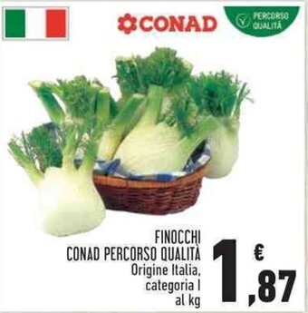 Conad FINOCCHI CONAD PERCORSO QUALITÀ Origine Italia, categoria I al kg offerta