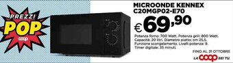 Ipercoop MICROONDE KENNEX C20MGP02-E70 offerta