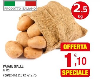 Gran mercato PATATE GIALLE offerta