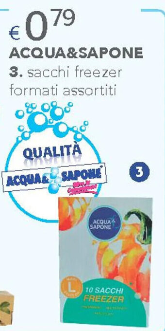 Acqua & Sapone ACQUA&SAPONE sacchi freezer formati assortiti offerta