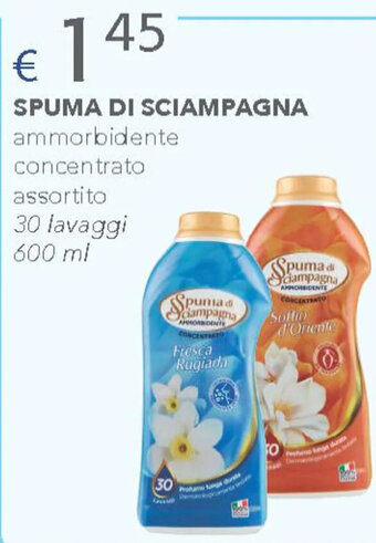 Acqua & Sapone SPUMA DI SCIAMPAGNA ammorbidente concentrato assortito 30 lavaggi 600 ml offerta