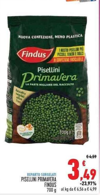 Conad PISELLINI PRIMAVERA FINDUS 700 g offerta