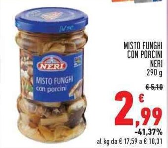 Conad MISTO FUNGHI CON PORCINI NERI 290 g offerta