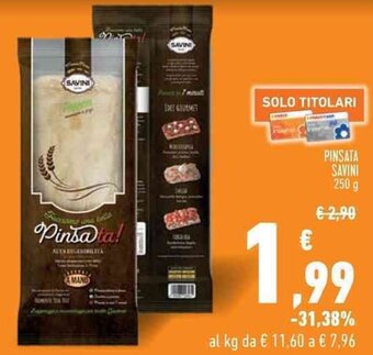 Conad PINSATA SAVINI 250g offerta