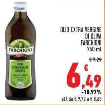 Conad OLIO EXTRA VERGINE DI OLIVA FARCHIONI 750ml offerta