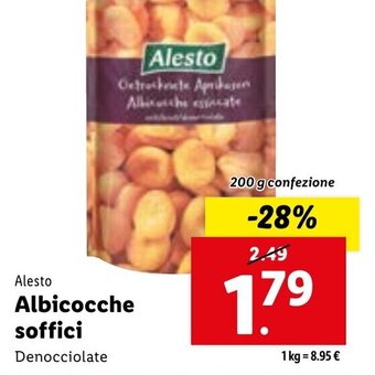 Lidl Alesto Albicocche soffici 200 g confezione offerta