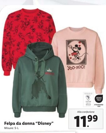 Lidl Felpa da donna "Disney" S-L offerta