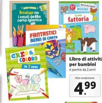 Lidl Libro di attività per bambini offerta