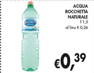 Coal Rocchetta acqua naturale offerta