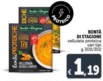 Bontà di stagione vellutata proteica