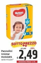 Huggies pannolini unistar