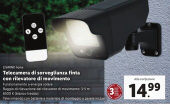 Lidl LIVARNO home Telecamera di sorveglianza finta offerta