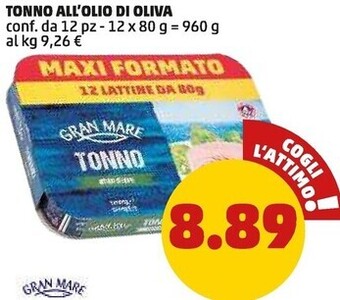 PENNY Gran mare tonno all'olio di oliva offerta