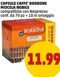 PENNY Caffe borbone cialde caffè borbone miscela decisa offerta