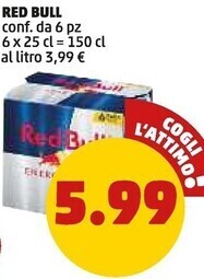 PENNY Red bull conf. da 6 pz offerta