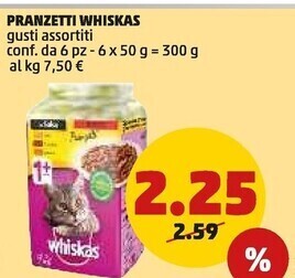 PENNY Whiskas pranzetti offerta