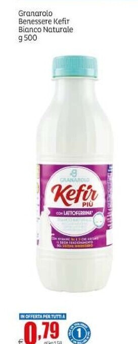 Elite Granarolo benessere kefir bianco naturale offerta