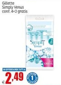 Elite Gillette simply venus offerta