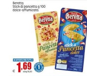 Elite Beretta stick di pancetta dolce/affumicata offerta