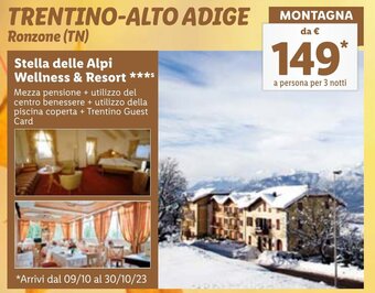 Lidl Stella delle Alpi Wellness & Resort offerta