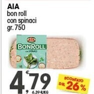 Quick Sisa Aia bon roll con spinaci offerta