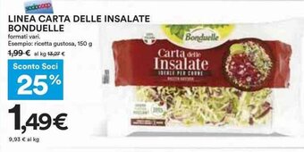 Coop LINEA CARTA DELLE INSALATE BONDUELLE offerta