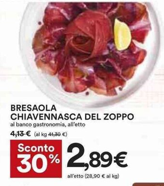 Coop BRESAOLA CHIAVENNASCA DEL ZOPPO offerta