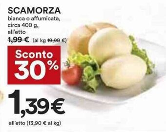 Coop SCAMORZA bianca o affumicata, circa 400 g offerta
