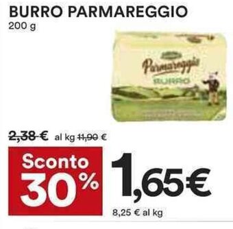 Coop BURRO PARMAREGGIO 200 g offerta