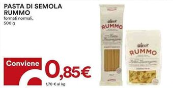 Coop PASTA DI SEMOLA RUMMO formati normali, 500 g offerta