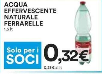 Coop ACQUA EFFERVESCENTE NATURALE FERRARELLE 1,5 lt. offerta