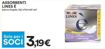Coop ASSORBENTI LINES È offerta