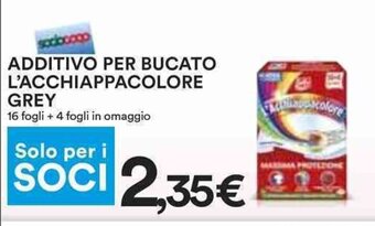 Coop ADDITIVO PER BUCATO L'ACCHIAPPACOLORE GREY offerta