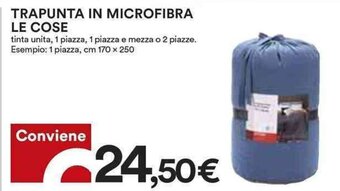 Coop TRAPUNTA IN MICROFIBRA LE COSE cm 170 x 250 offerta