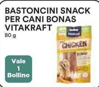 Coop BASTONCINI SNACK PER CANI BONAS VITAKRAFT 80 g offerta