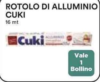 Coop ROTOLO DI ALLUMINIO CUKI 16 mt offerta
