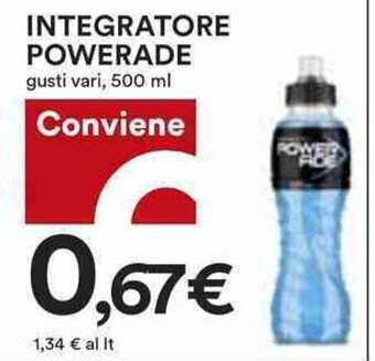 Coop INTEGRATORE POWERADE gusti vari, 500 ml offerta