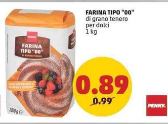 PENNY FARINA TIPO "00" di grano tenero per dolci 1 kg offerta