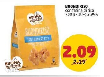 PENNY BUONDIRISO con farina di riso 700 g offerta