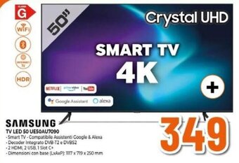 Expert SAMSUNG TV LED 50 UE50AU7090 offerta