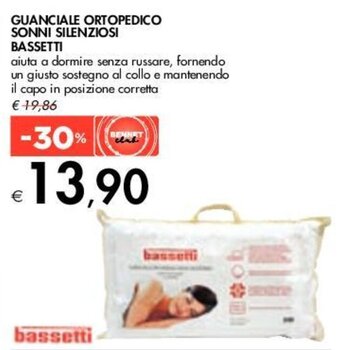 Bennet GUANCIALE ORTOPEDICO SONNI SILENZIOSI BASSETTI offerta