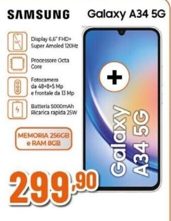 Expert SAMSUNG Galaxy A34 5G offerta