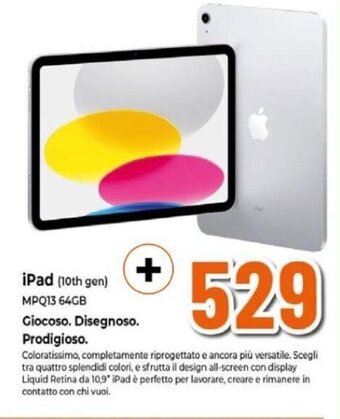 Expert iPad (10th gen) MPQ13 64GB APPLE offerta