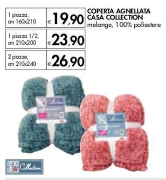 Bennet COPERTA AGNELLATA CASA COLLECTION melange, 100% poliestere 1 piazza, cm 160x210 offerta