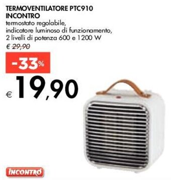 Bennet TERMOVENTILATORE PTC910 INCONTRO offerta